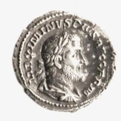 Autenthique Pièce de Monnaie Romaine MAXIMIN THRACE Denier Argent R1