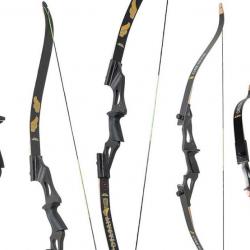 Arc recurve chasse T/D Oak Ridge Mystic 58 pouces RH 25 lbs Noir 58"