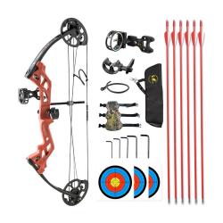 Arc à poulies Topoint M3 RH Rouge 26" 10-30 lbs 17 - 27 in