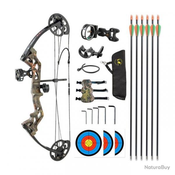 Arc  poulies Topoint M3 LH 26" 10-30 lbs 17 - 27 in Forest camo