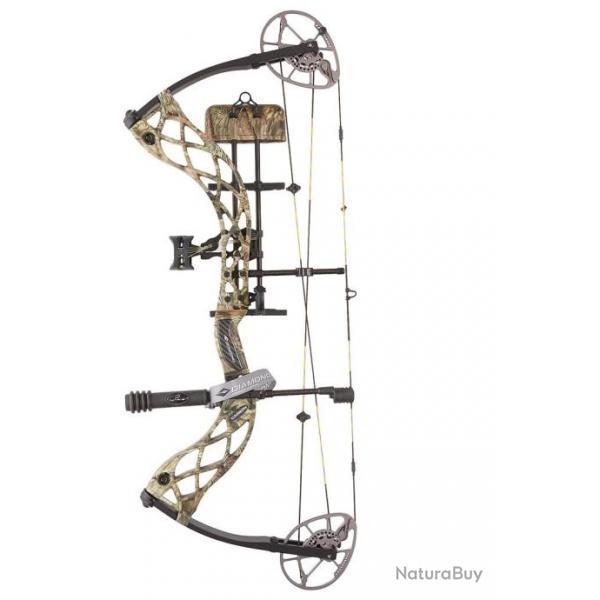 Kit arc  poulies Diamond Carbon Deploy SB RH 70 lbs 26-30" Mossyoak breakup camo