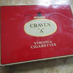 boite cigarette tabac cigarettes ww2 seconde guerre maquis GB  parachutage résistance CRAVEN A