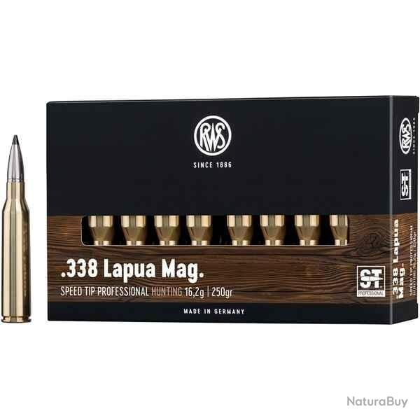Munitions RWS 338 Lapua Magnum Speed Tip Pro 16.2g 250gr x5 boites