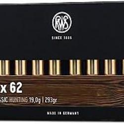 RWS 9.3x62 UNI Classic 19g 293gr x1 boite