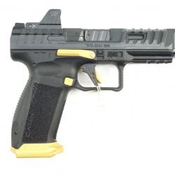 Pistolet CANIK SFX Rival black dark side gold optique ready point rouge me calibre 9x19 offre natura