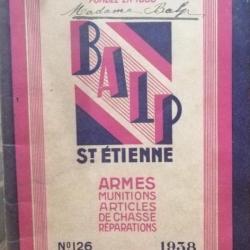 catalogue BALP 1938 pièce unique