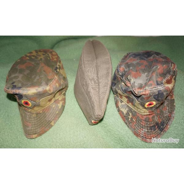 Lot de 3 casquettes allemande