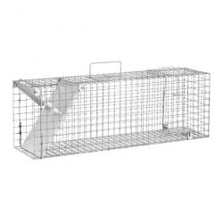 Cage piège capture animaux 82 x 20 x 27 cm - mailles : 25 x 25 mm 14_0005706