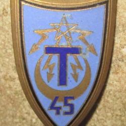 45° Bataillon de Transmissions, émail, épingle(b)