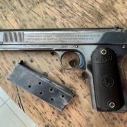 EXCEPTIONNEL COLT 1900 BRONZAGE D'ORIGINE AVEC LETTRE DE COLT