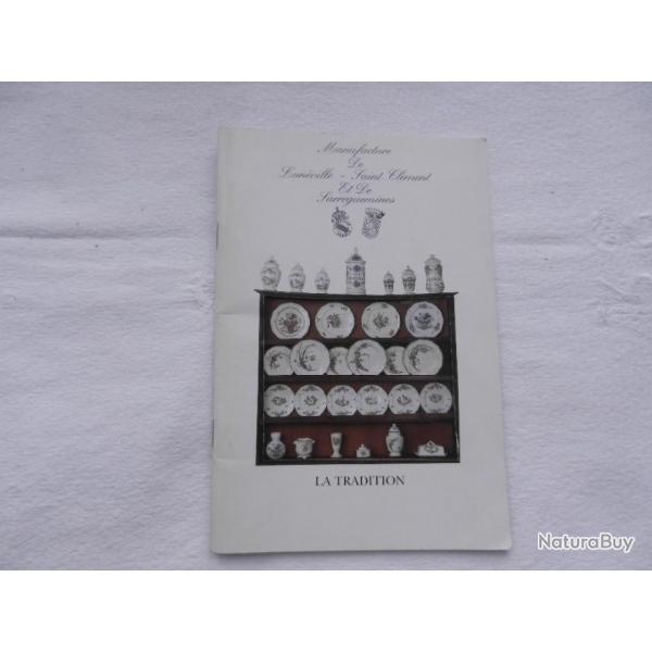 catalogue manufacture faenceries de Lunville-Saint Clment et de Sarreguemines-dcors de tradition
