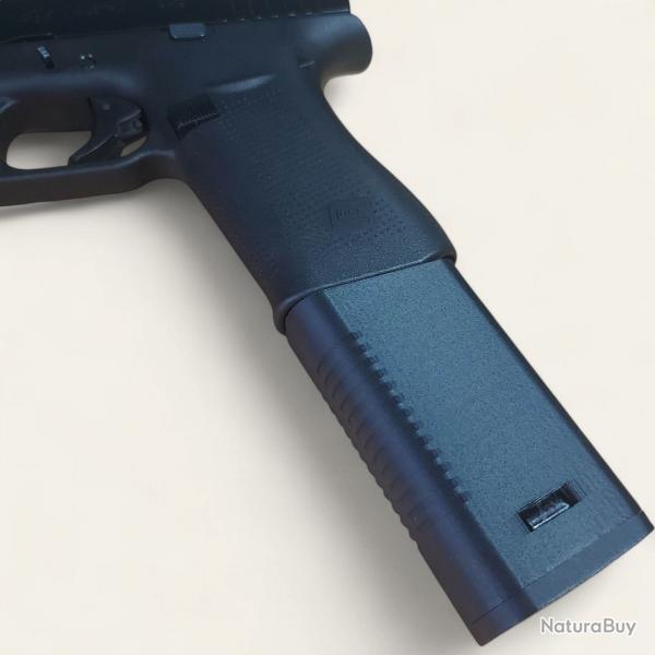 Kit Extension pour Chargeur RUGER PC type Glock 19 +14 coups Style mini Kriss Vector