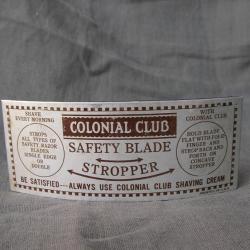WW2 US AFFUTEUR DE LAMES DE RASOIRS SIMPLE/DOUBLE  AMÉRICAIN " COLONIAL CLUB " NEUF SAFETY BLADE
