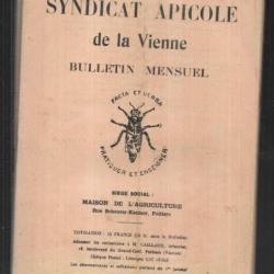 syndicat apicole de la vienne bulletin mensuel 9 exemplaires de 1941 avril à décembre