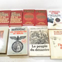 Lot livres militaria déstockage, Deuxième Guerre Mondiale WW2 livre France Allemagne USA ... (lot C)