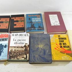 Lot livres militaria déstockage, Deuxième Guerre Mondiale WW2 livre France Allemagne USA ... (lot D)