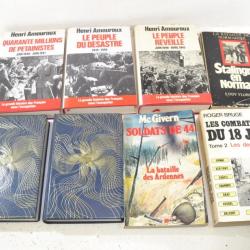 Lot livres militaria déstockage, Deuxième Guerre Mondiale WW2 livre France Allemagne USA ... (lot E)