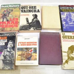 Lot livres militaria déstockage, WW2 Guerre Indochine Algérie para légion étrangère ... (lot A)