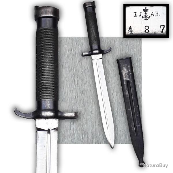 RARE & SUBLIME DAGUE BAIONNETTE DE LA MARINE SUEDOISE NAVY M 189, ORIGINAL