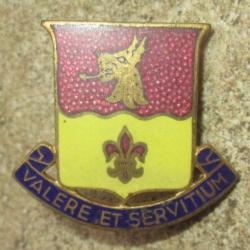 Crest US Army "124th Support Bn" Fabrication Locale Allemagne C.1950