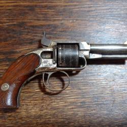Rare Revolver pocket James Warner - fin 1860 - cal .30 RF - TBE