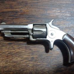 Rare revolver pocket WESSON & HARRINGTON N° 3 -  vers 1871 - cal .32 RF - BE