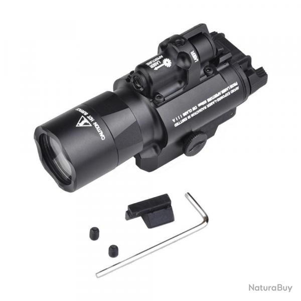 Combo Lampe 450 lm + Laser rouge