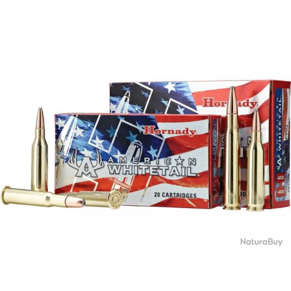 Cartouches 308 Win 165 gr InterLock SP American Whitetail x 20 Hornady