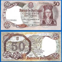 Portugal 50 Escudos 1964 Infanta D Maria Billet Escudo