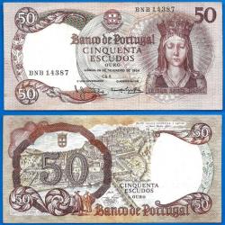 Portugal 50 Escudos 1964 Infanta D Maria Billet Escudo