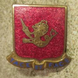 Crest US Army "25th Field Artillery Regt" Fabrication Locale Allemagne C.1950