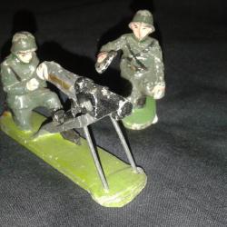rare quiralu jouet collection 2 soldats allemand MG42 WW 2 voir photos