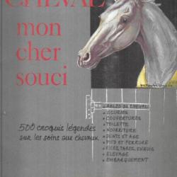 Cheval mon cher souci tous les soins aux chevaux en 500 croquis légendés d'y.benoist-gironière