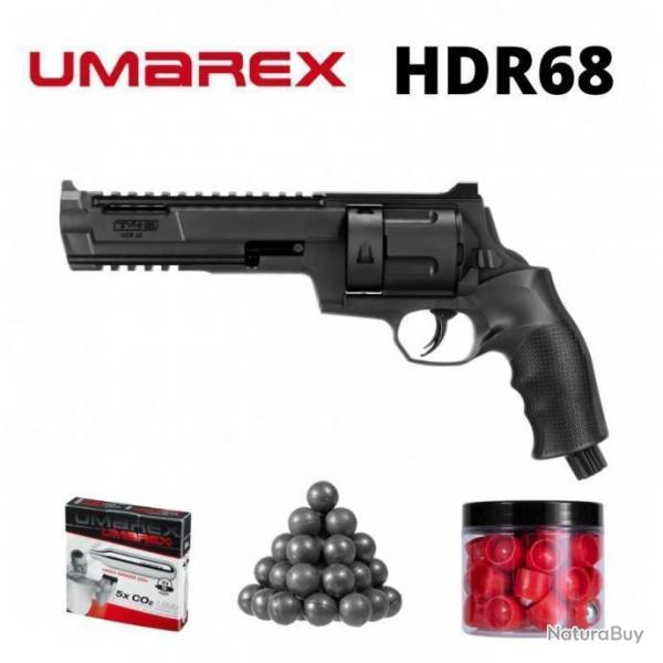 Pack Revolver de dfense Umarex T4E HDR 68 (16 Joules) +Co2 + Munitions ! (2)