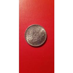 pièces de 5 francs 1960