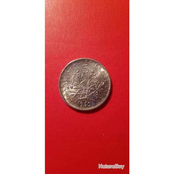 pices de 5 francs 1960