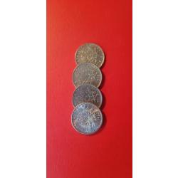 3 pièces de 5 francs nickel