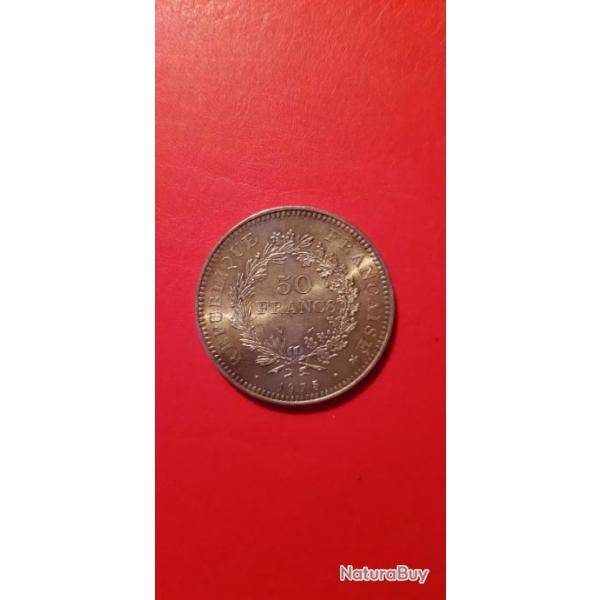1 Pice de 50 francs argent 1975