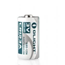 Olight Batterie CR123A Non-rechargeable 3V 1600mAh pour Baldr pro, Baldr IR, Baldr RL, PL-2 Valkyrie