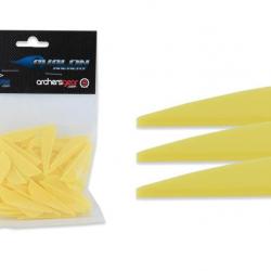 Lot de 100 plumes Avalon pour flèche Hybrid Jaune