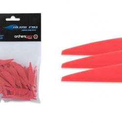 Lot de 100 plumes Avalon pour flèche Hybrid Rouge