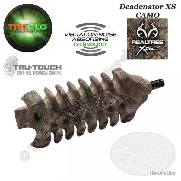 TRUGLO Deadenator XS Stabilisateur d'arc de chasse anti vibrations et anti bruit Realtree Xtra