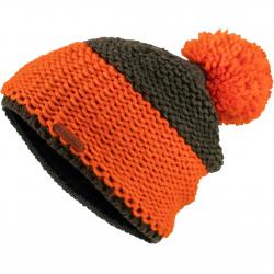 Bonnet chaud avec pompon (Couleur: Orange/vert)
