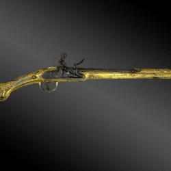 Pistolet à Silex En Vermeil, Dit Kubur, Art Ottoman Balkan, Vers 1830