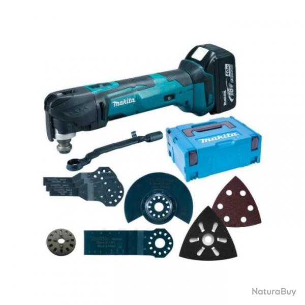 Outil multifonctions DTM51RTJX4 18V 2x5Ah Li-Ion avec accessoires Makita