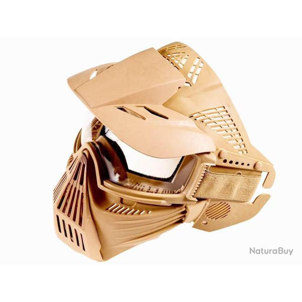 Guerilla Tactical Masque type Paintball Tan avec cran V2