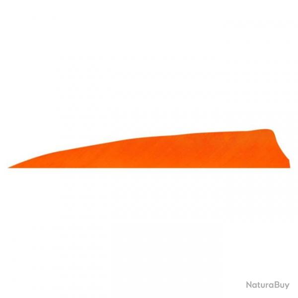 GATEWAY - Plumes naturelles Shield 4" LH Unie ORANGE