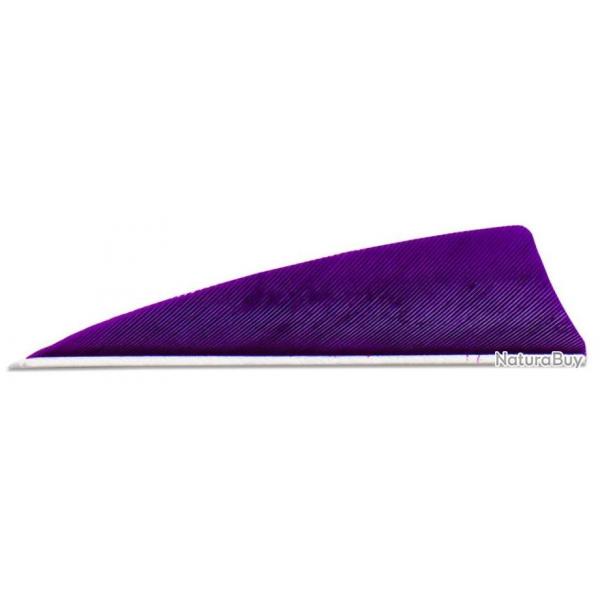 SKYLON - Plumes Naturelles Shield 5" Gaucher VIOLET