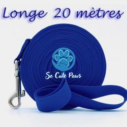 Longe Laisse 20 mètres Bleu pour Chien So Cute Paws Cheval  Animaux chasse Noel Livraison Gratuite!