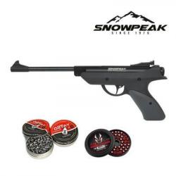 Pack Pistolet à plombs Snowpeak SP500 Calibre 4,5mm + 2 x boîtes de plombs Oztay + plombs explosif